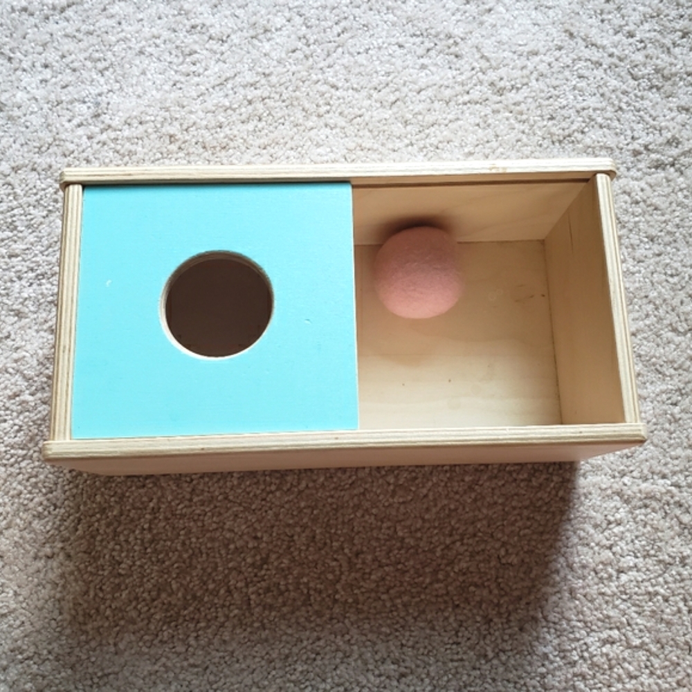 Lovevery Sliding Top Box | Montessori Object Permanence Box